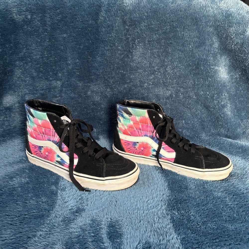 Vans SK8-high Tie Dye Special Edition- black Suede accent